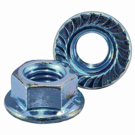 MIDWEST FASTENER Flange Nut, M12-1.75, Steel, Class 8, Zinc Plated, 6 PK 39946